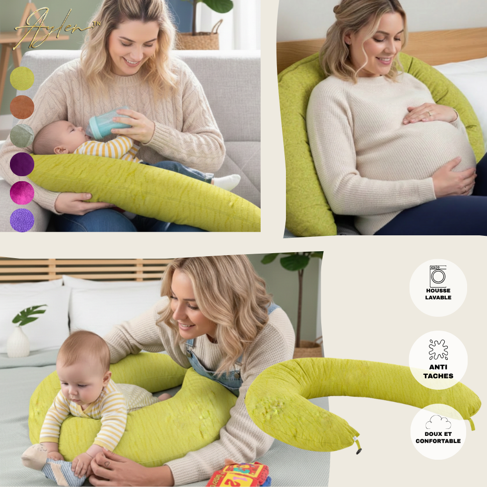 Coussin Polyvalent et Multifonctions Forme Lune