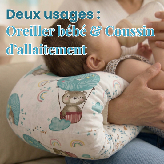 Mini Coussin d'Allaitement à bras partout "voyage, en route, à l'extérieur"