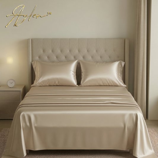 Parure de Lit en  Satin du Cotton