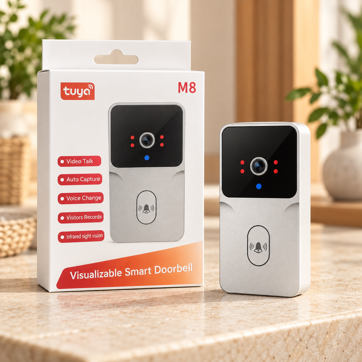 Sonnette Vidéo Intelligente Wi-Fi