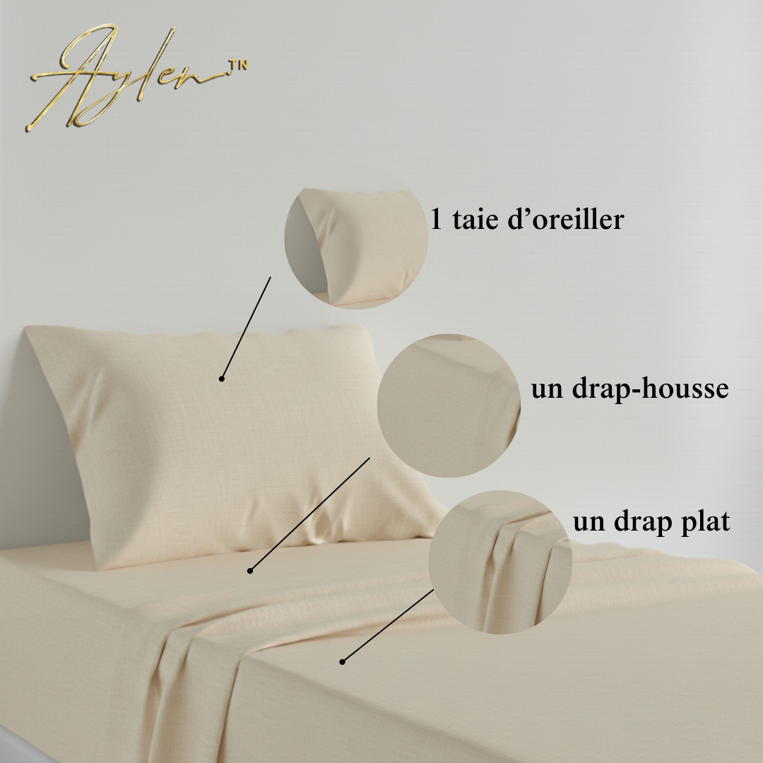 Parure de Lit en Poly-Coton