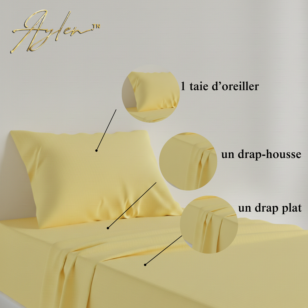 Parure de Lit en Poly-Coton