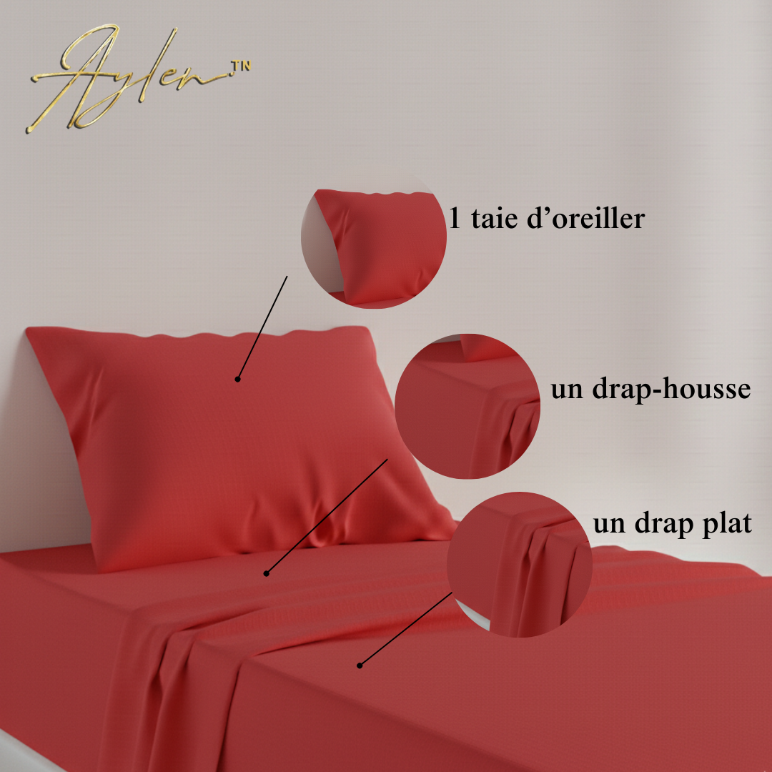 Parure de Lit en Poly-Coton