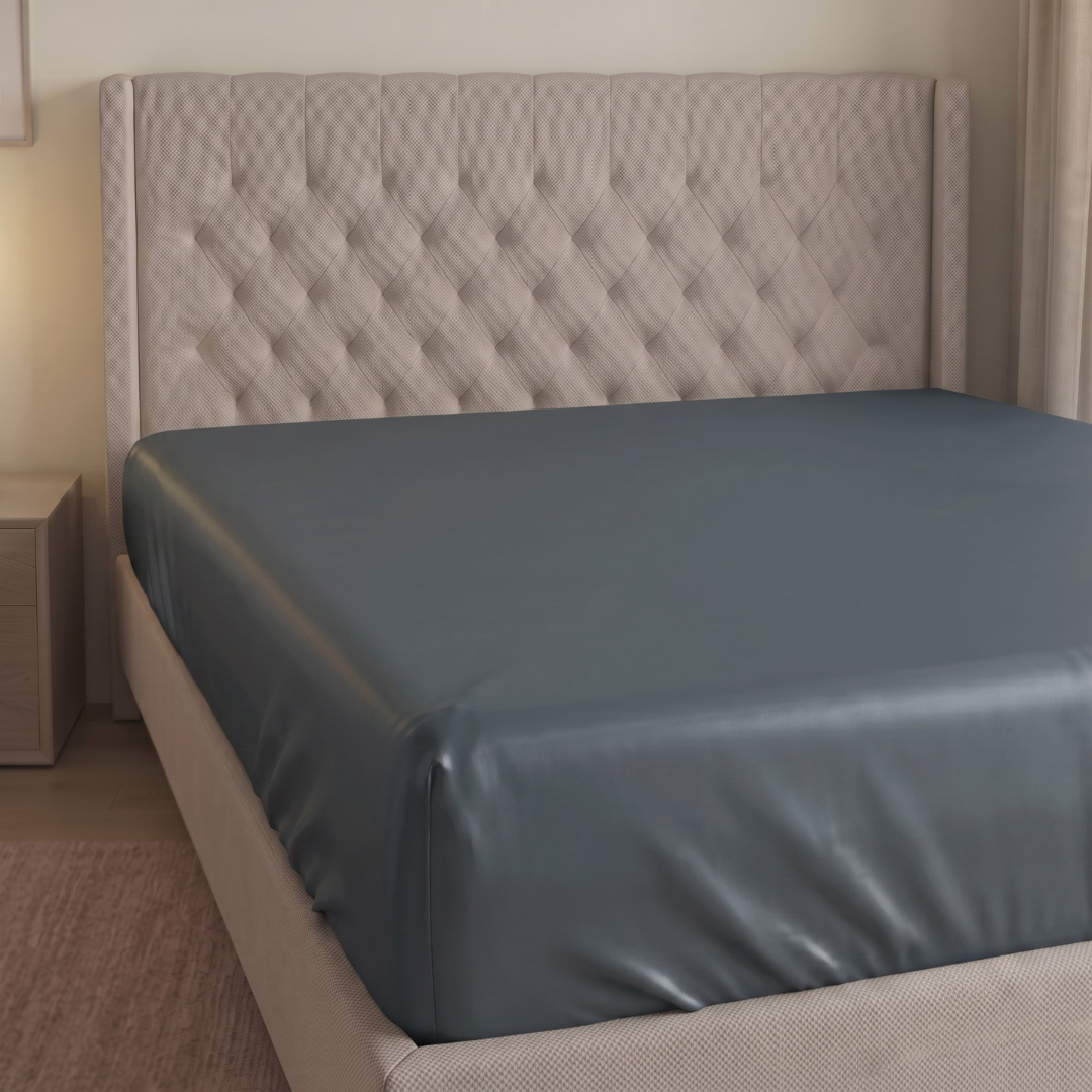 Housse de Matelas en Satin du Coton