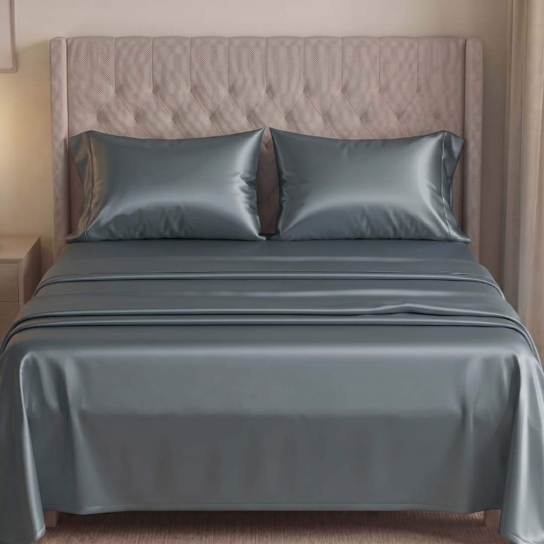 Parure de Lit en Satin du Coton
