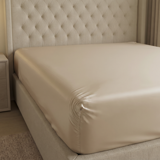 Housse de Matelas en Satin du Cotton
