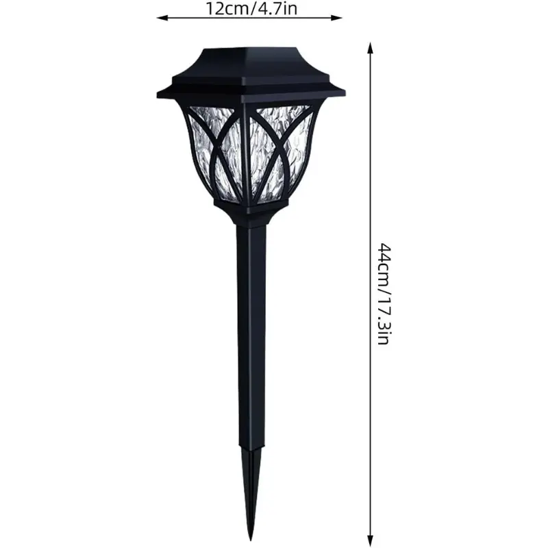 lot de 2 pcs Lampe Solaire Extérieure